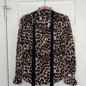 New York and co animal print blouse